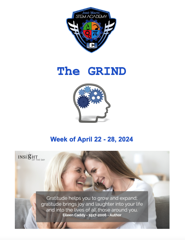 The JMSA Daily Grind-April 22-28 2024
